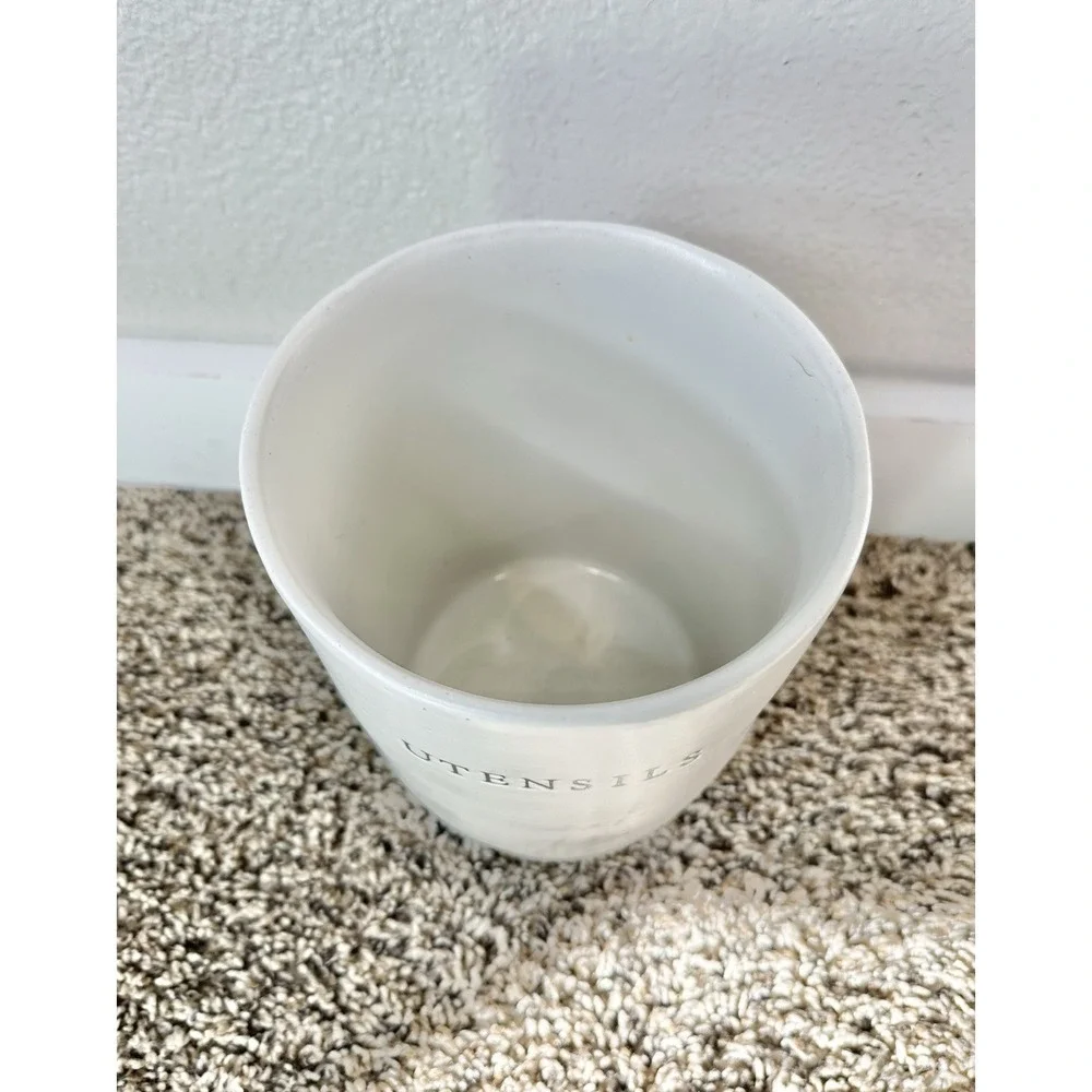 Hearth and Hand with Magnolia Cream Stoneware Utensils Holder/Canister/Crock